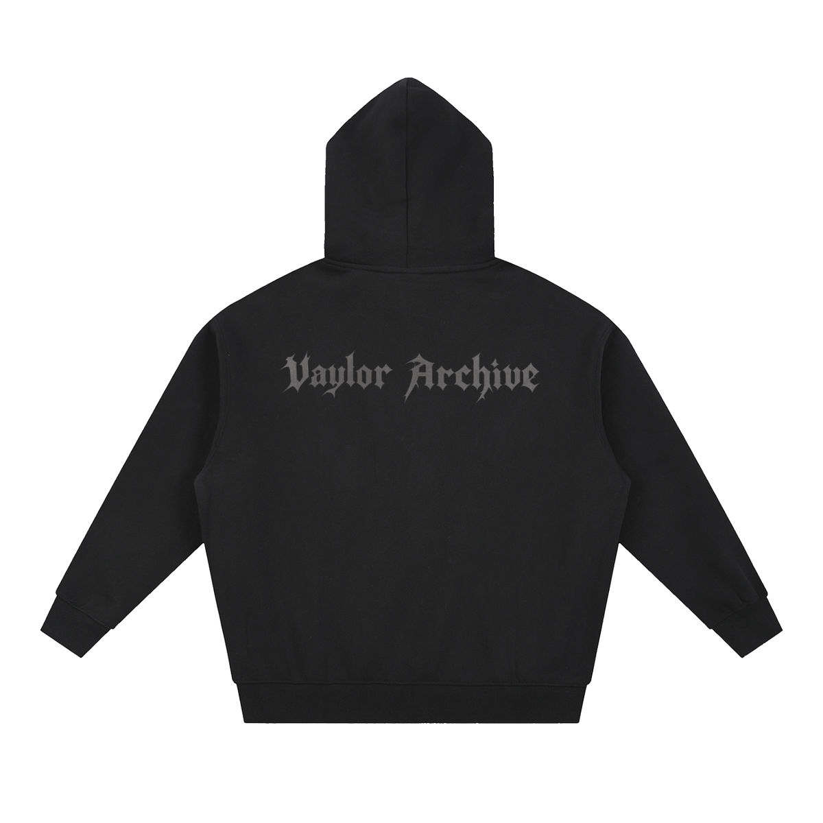 VAYLORARCHIVE BLACK ZIP UP HOODIE