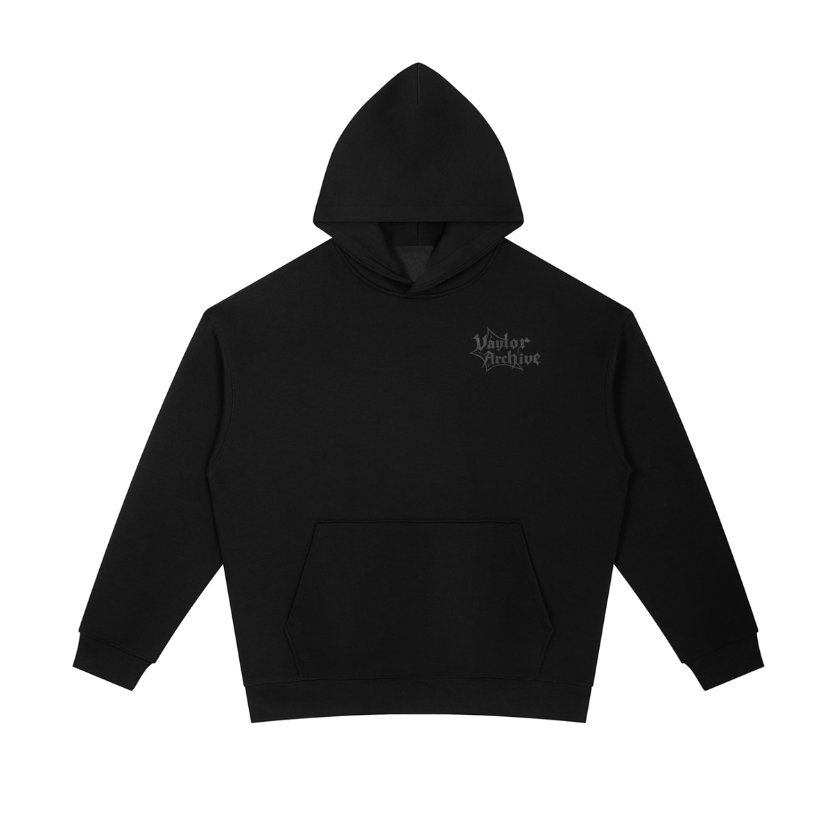 VAYLORARCHIVE ESSENTIAL BLACK HOODIE