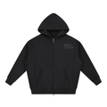 VAYLORARCHIVE BLACK ZIP UP HOODIE